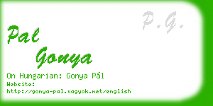 pal gonya business card