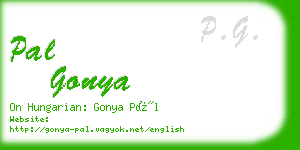 pal gonya business card